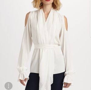 NWT Rachel Zoe Gia Off white Blouse. Size 2